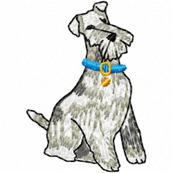 Dogs Embroidery Design 9